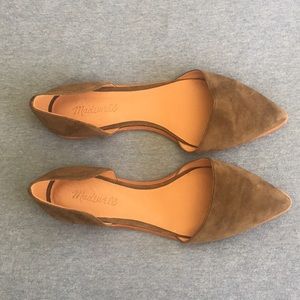 Madewell Arielle d’orsay Flats - Olive Suede